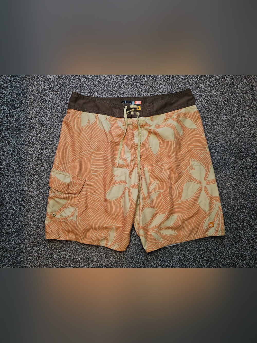 Quicksilver Board Shorts Floral Pattern sz 32
